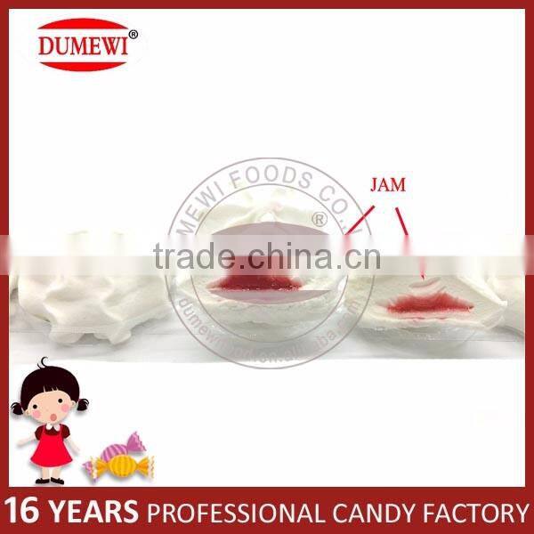 Flower Shape Jam Filled Marshmallow Cube Candy