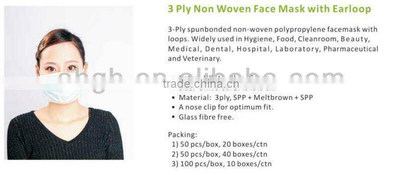 Disposable Face Mask pretending PM2.5