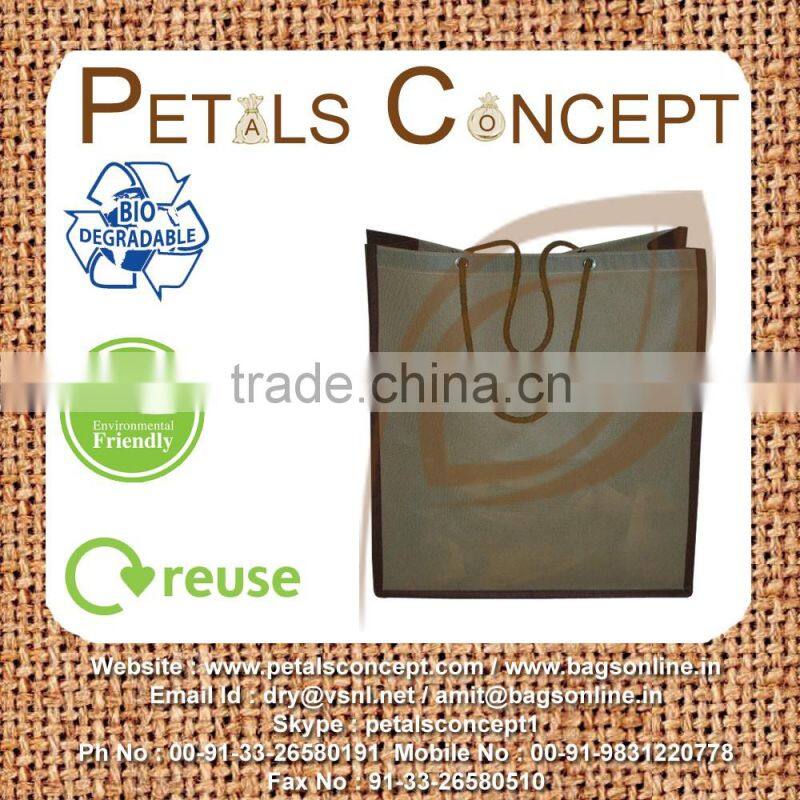 Non woven market bag with cord handle