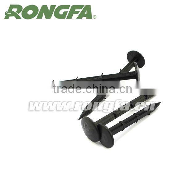 Black color 15cm Garden plastic ground peg tent fix peg nails