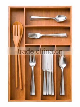 TOP Quality unique bamboo expandable bamboo kitchen drawer organizer for kitchen tools