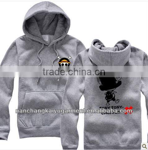 2013hot selling 100% cotton long hoodies printing