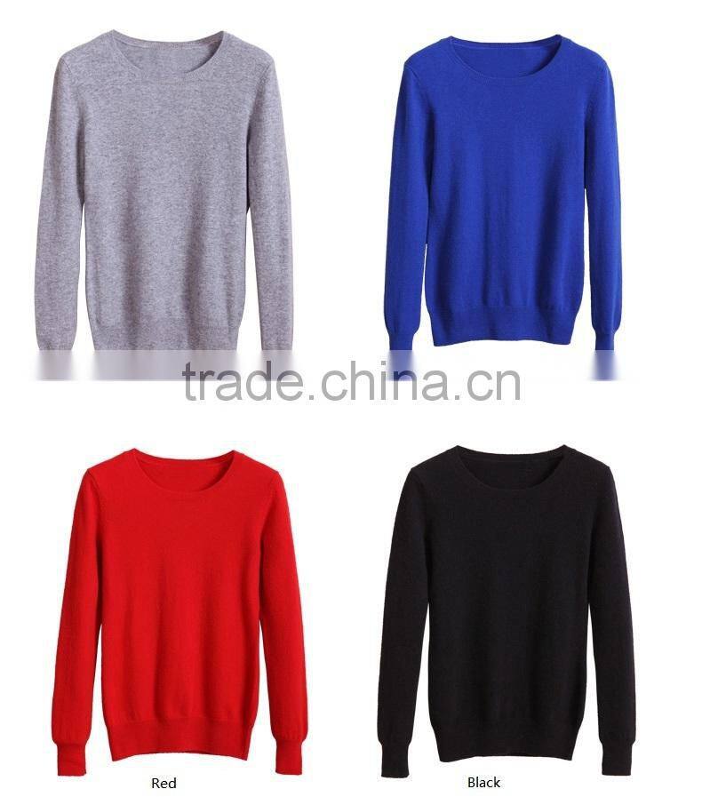 winter wholesale fashion couple pullover sweater ,women o-neck sweater knited for round neck collar,women pullover sweater
