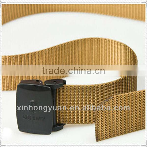 custom webbing belt material