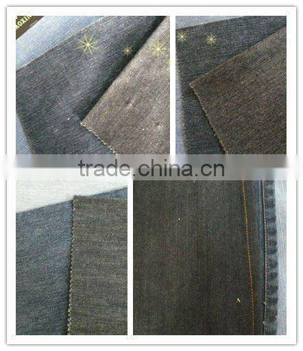 polyester cotton spandex denim fabric for jeans
