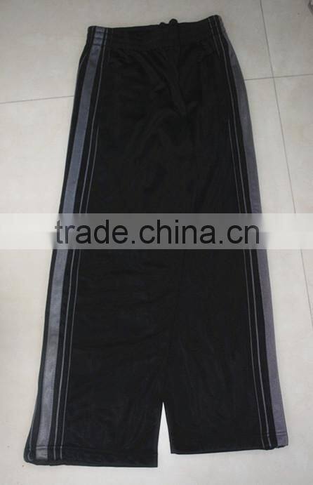 New design from Jiangxi China boys sport pants 100% polyester tricot 200g, brushed inside