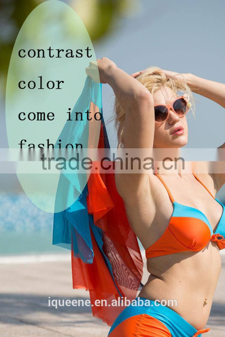 2015 girl hot sex bikini unique products to sell with cover up beach dress