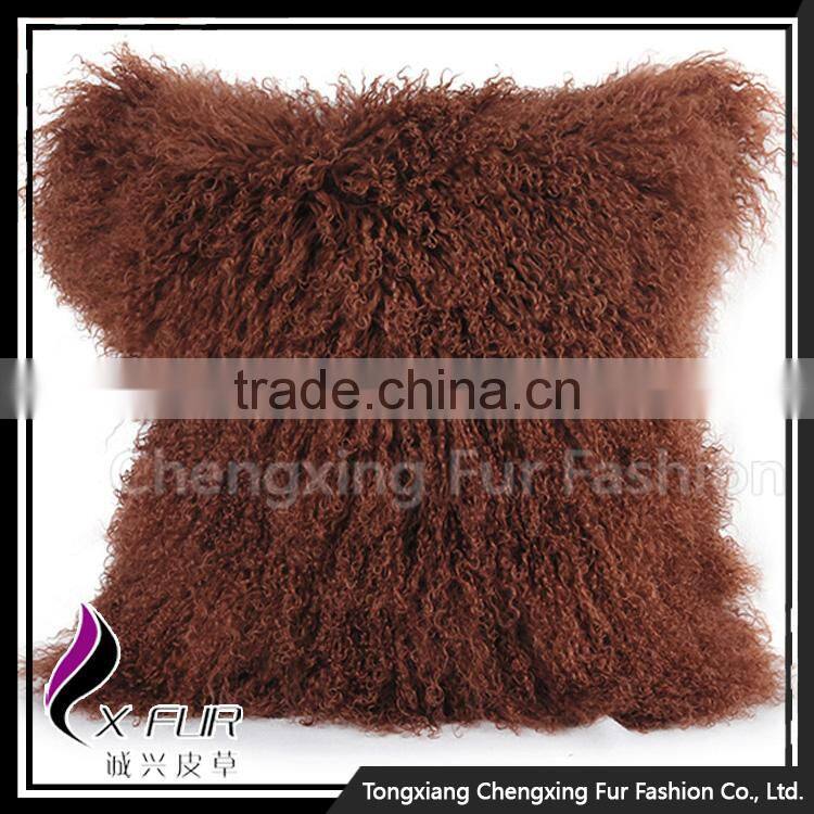 CX-D-04Q Wholesale Decorative Personalized Sheep Fur Cushion Cover