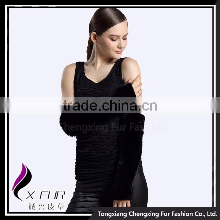 CX-A-58A 2017 New Design Warmer Mink Fur Leather Gloves