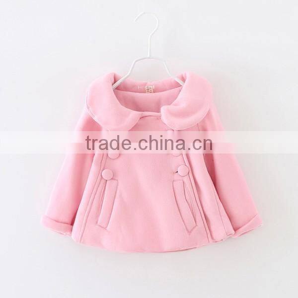 Girls stylish design fleece bowknot coat in spring