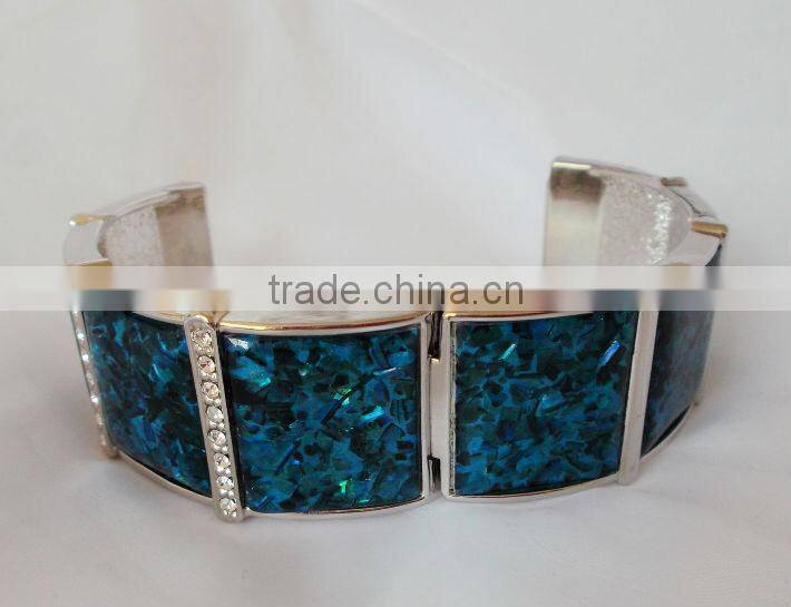 Abalone shell big bracelet female set auger