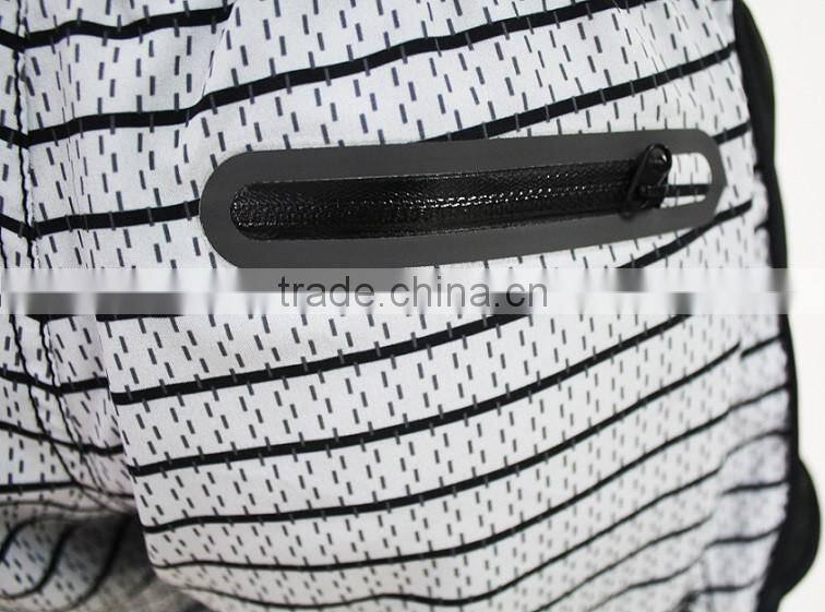 2016 NEW CROSSFIT BLACK AND WHITE STRIPE WOMENS' MMA SHORTS