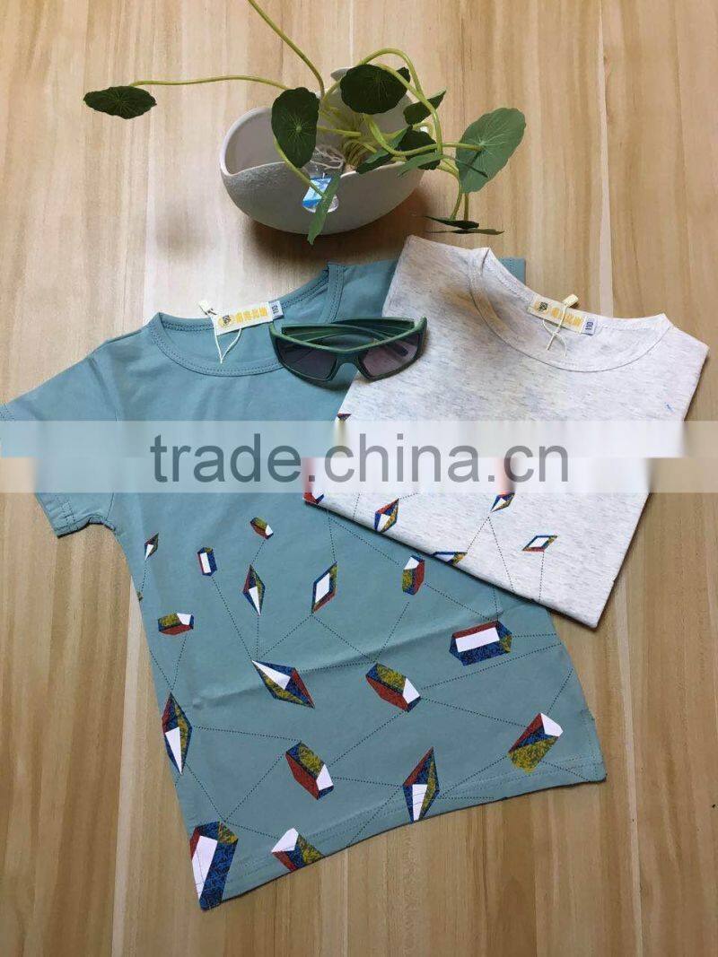 2017 Summer casual baby boy T- shirts Fancy boys holiday beach shirts Kids clothing