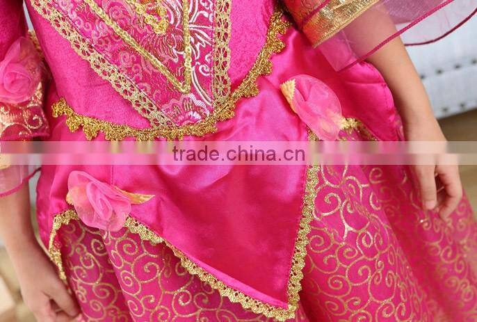 2016 Princess Costume for Girls Dress Up Chirstmas gift Costumes Fashion Princess Party Dresses Girl Clothing