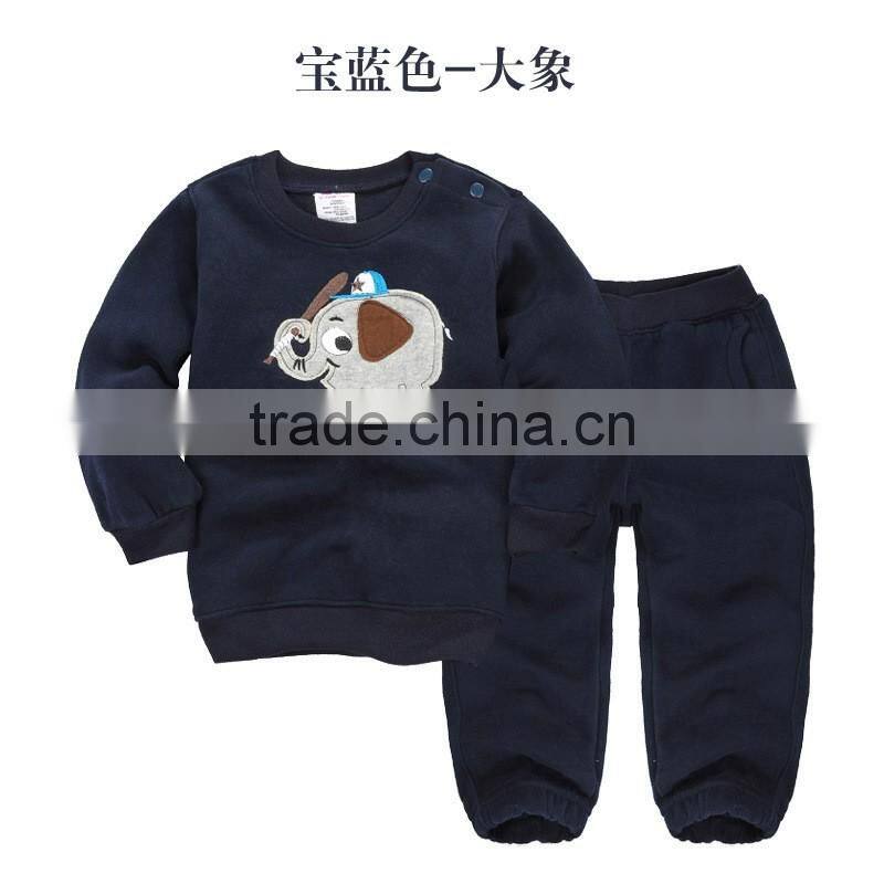 hot sale custom OEM cute baby boys hoodies +pants,100% cotton spring or autumn baby girls wear outfits