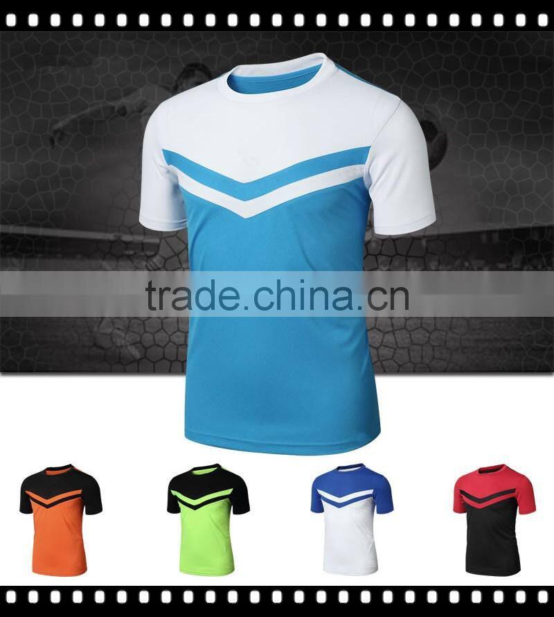 Summer Style Mens Athletic Sport T shirt Short Sleeve Slim Fit Polyester Shirt