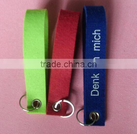 custom felt key ring