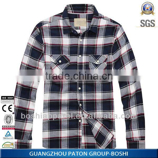 Factory price plain flannel shirts