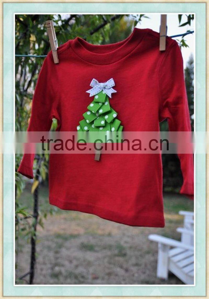 christmas tree t-shirt ruffled sleeve raglan christmas shirt icing long sleeve ruffle raglan