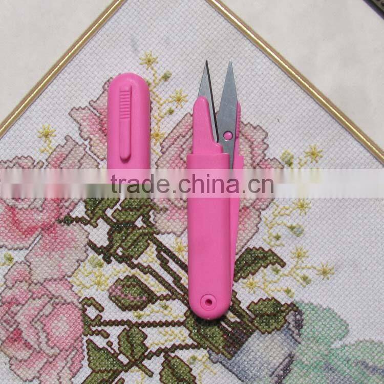 Cross-stitch embroidery, sewing, craft scissors, pen type, suspensibility, quality excellent