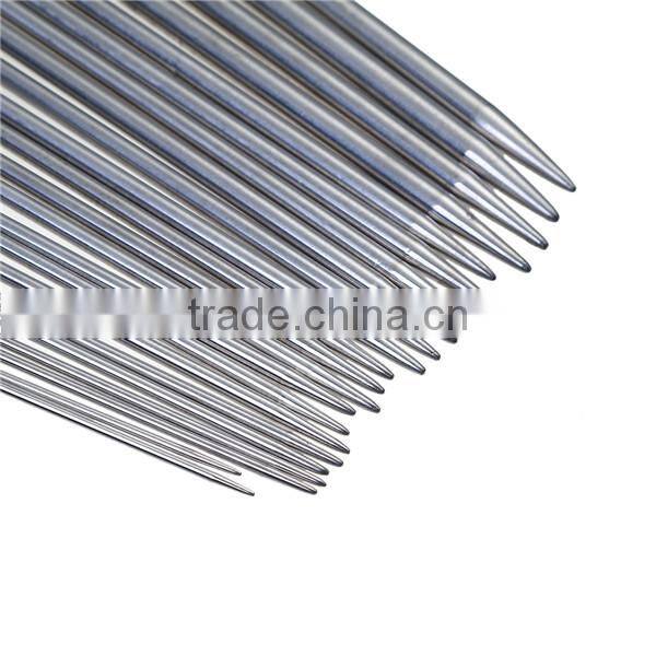 Custom 34.7cm Double Stainless Steel Single Pointed Knitting Needles