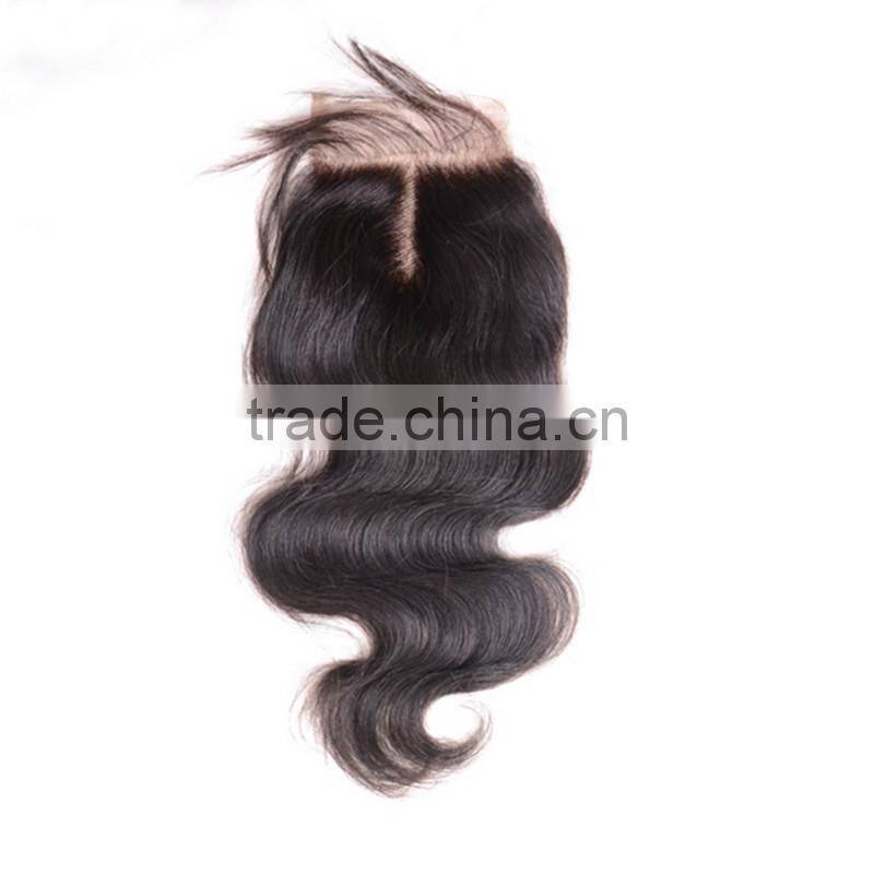 7A Closure Brazilian Body Wave Lace Closure Bleached Knots,4X4 Closure with Baby Hair Free Part Middle Part 3 Way