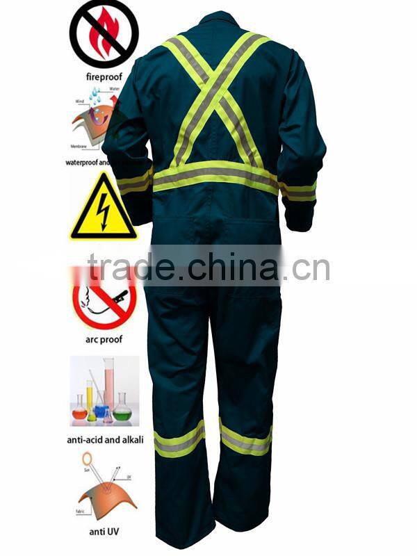 2016 Blue Acid Resistant Anti Fire Coverall Workwear