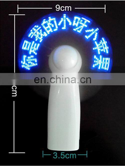 LED message fan, LED fan, hand fan for christmas decorations