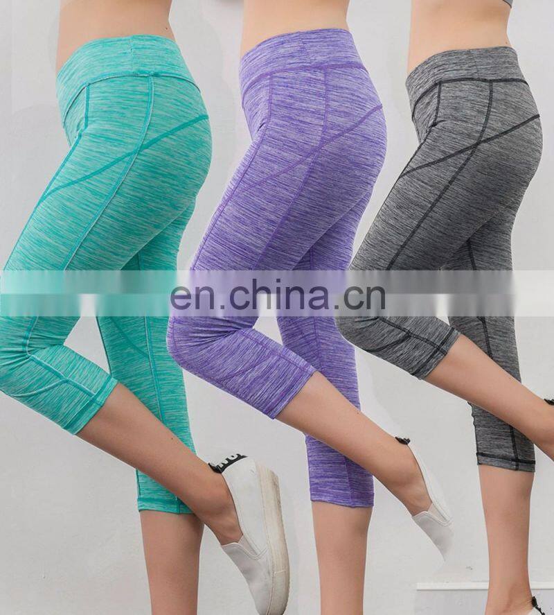 New fashion gym fitness yoga use cost-effectinve ladies private label latest design capri pants