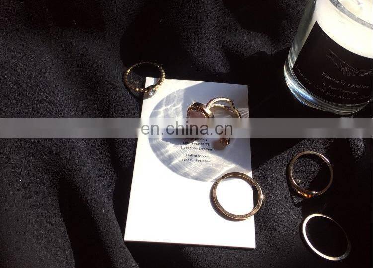 5PCS/Set Fashion Jewelry Special Pink Stone Rings For Women Knuckle Joint Ring Set