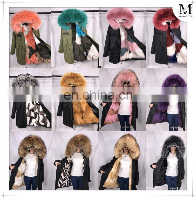 Ladies Winter Coats High Quality New Fashion Style Real Fox Fur Collar Women Wool Cashmere Coat