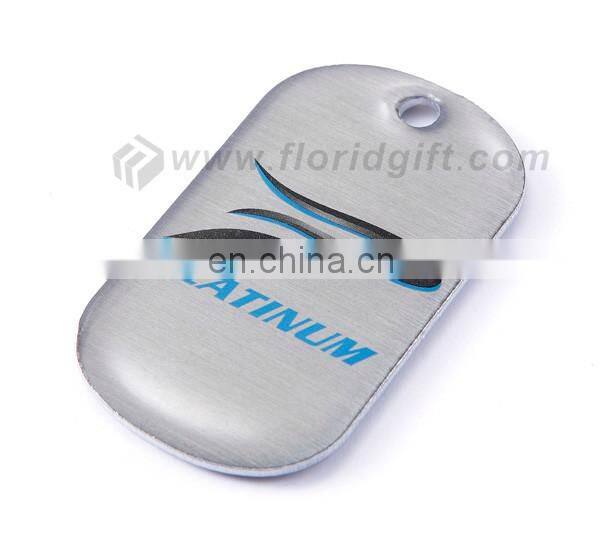Made in china factory cheap dog tag stamping custom logo with ball chain