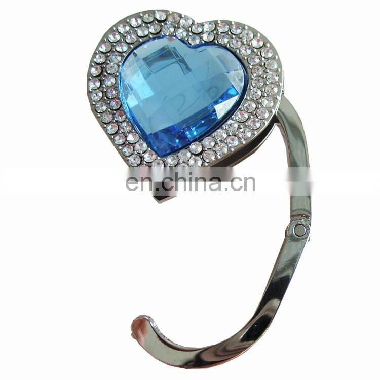 Custom foldable table bag hook hunger for ladies hand bag purse