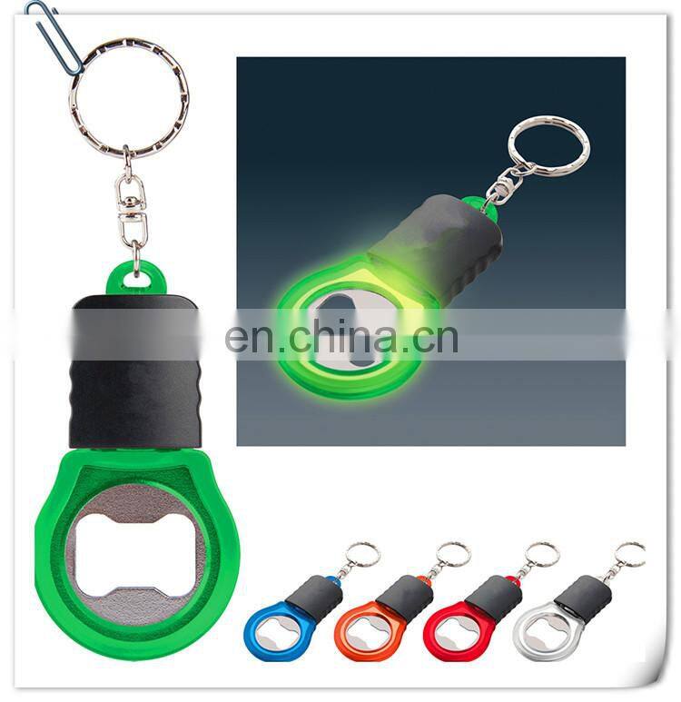 promotion bright idea bottle opener key led light keychain