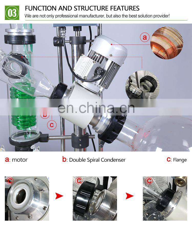Lab Rotary Evaporator Distillation Equipment for Herbal Extracting