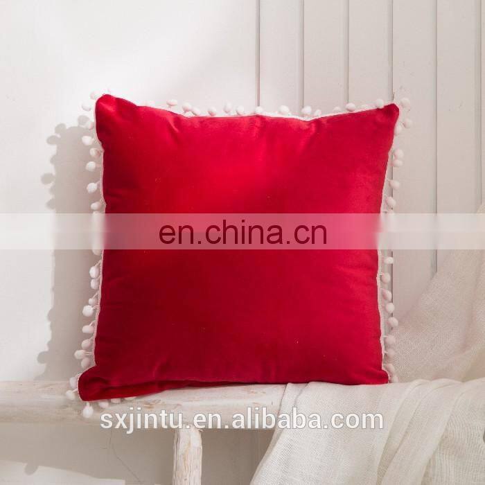 Decorative Throw Pillow Covers Soft Particles Velvet Solid Cushion Covers
