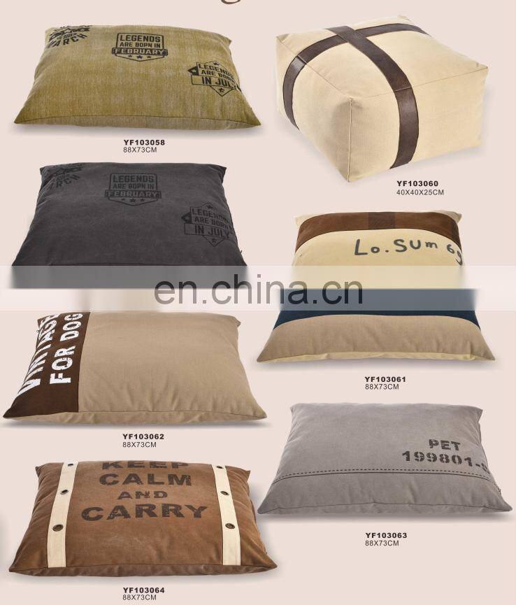 fuzzy soft warm cozy canvas dog bed