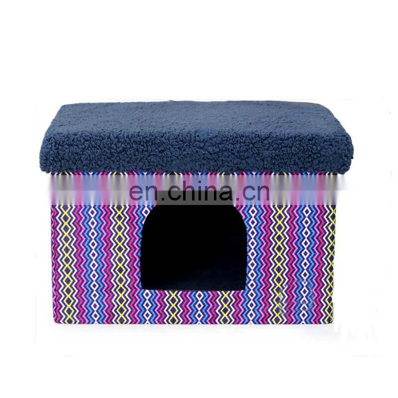 Hot Sale Winter Collapsible Pet Bed Portable Indoor Pet House Bed
