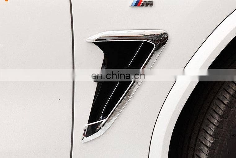 ABS Gloss Black Side Fender Trims For X4 Auto Exterior Accessories 2019+
