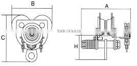 Explosion proof geared trolley