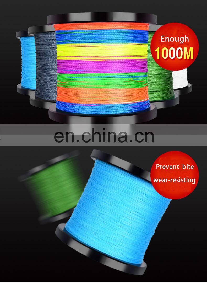 1000M PE Fishing Line 9 Strands Braided Fishing Line 17LB- 176LB Multifilament Fishing Line Super Strong