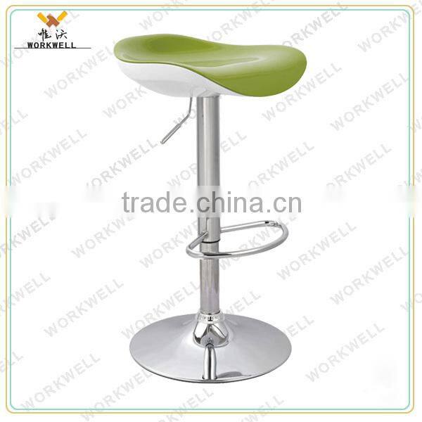 cheap design ABS metal high swivel bar lounge chairs