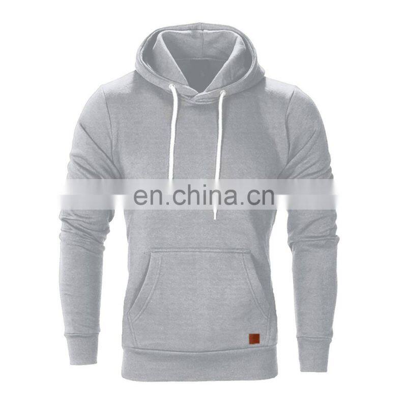Customized sports hoodie brand men's drawstring long sleeve solid color men's jacket jacket sweatshirt