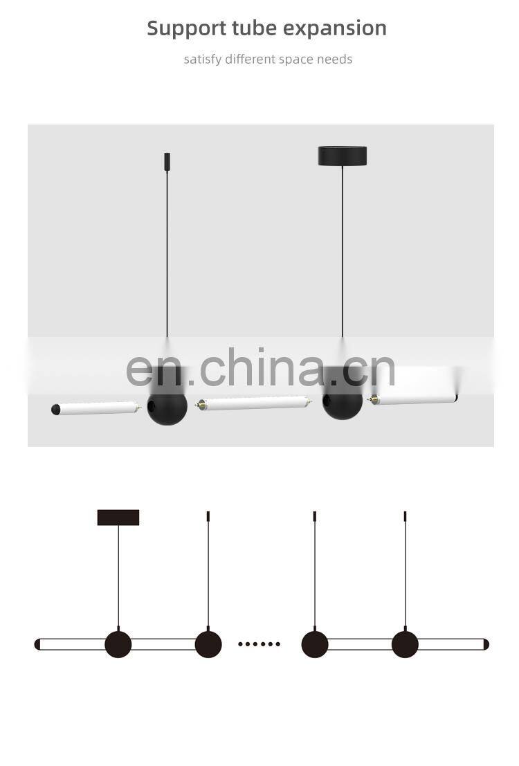 HUAYI Energy Saving Simple Style Living Room Decorative Aluminum Acrylic 14W LED Pendant Light