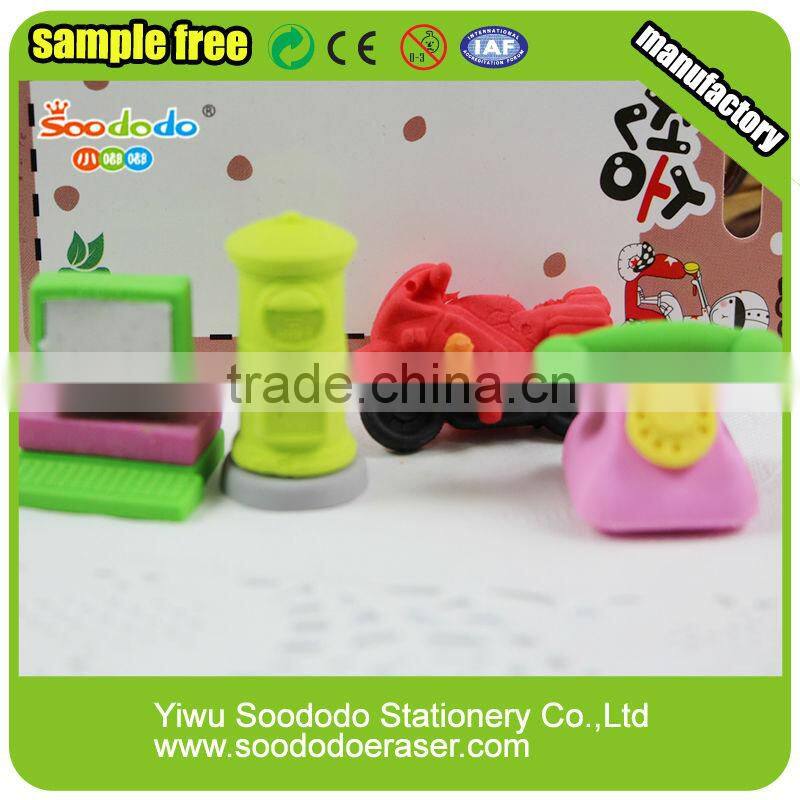 Mini 3D School Supplies Shaped Eraser/Birthday Child gifts