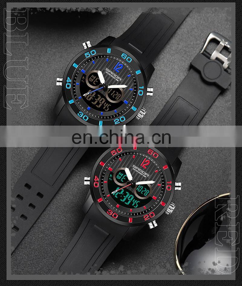 SANDA 3106 Top Luxury Military Army Sport Relogio Masculino Waterproof Digital Luxury Watch for Men
