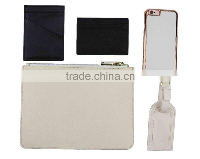 Genuine Nappa Leather Cream Color Baggage Tag Luggage Tag