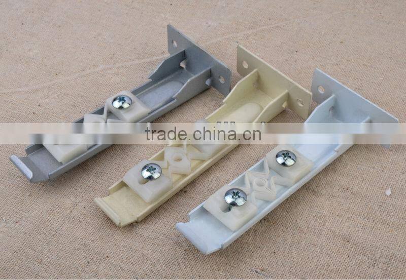 Double curtain mounting ceiling brackets