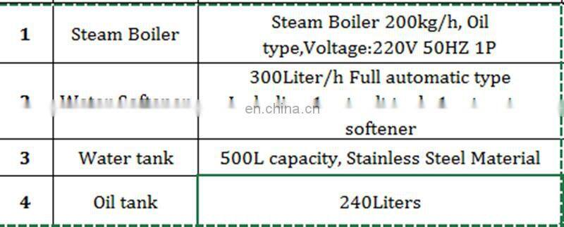 200Kg/h Oil type Steam Boiler /Steam generator