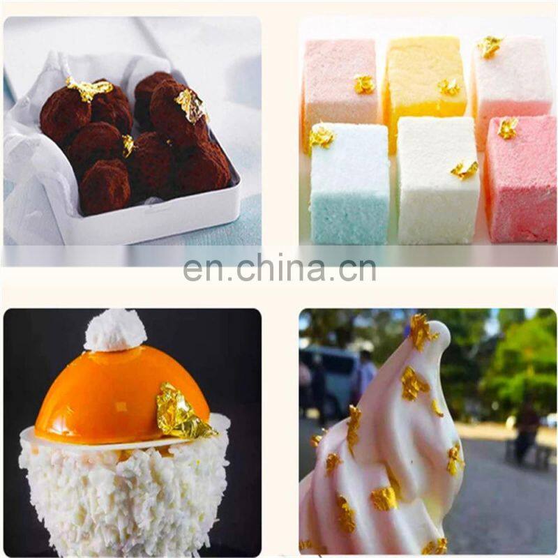 1PCS Edible Grade Genuine Gold Leaf Schabin Flakes 2g 24K Gold Decorative Dishes Chef Art for Cake Decorating Chocolate